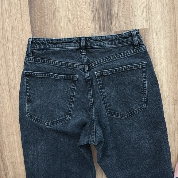 TOPSHOP Straight Leg Jeans Faded Black 28 - Picture 6 of 6